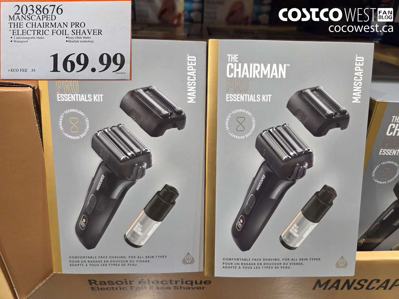 2038676 MANSCAPED THE CHAIRMAN PRO ELECTRIC FOIL SHAVER $169.99