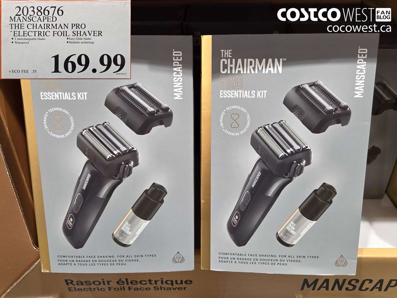 2038676 MANSCAPED THE CHAIRMAN PRO ELECTRIC FOIL SHAVER $169.99