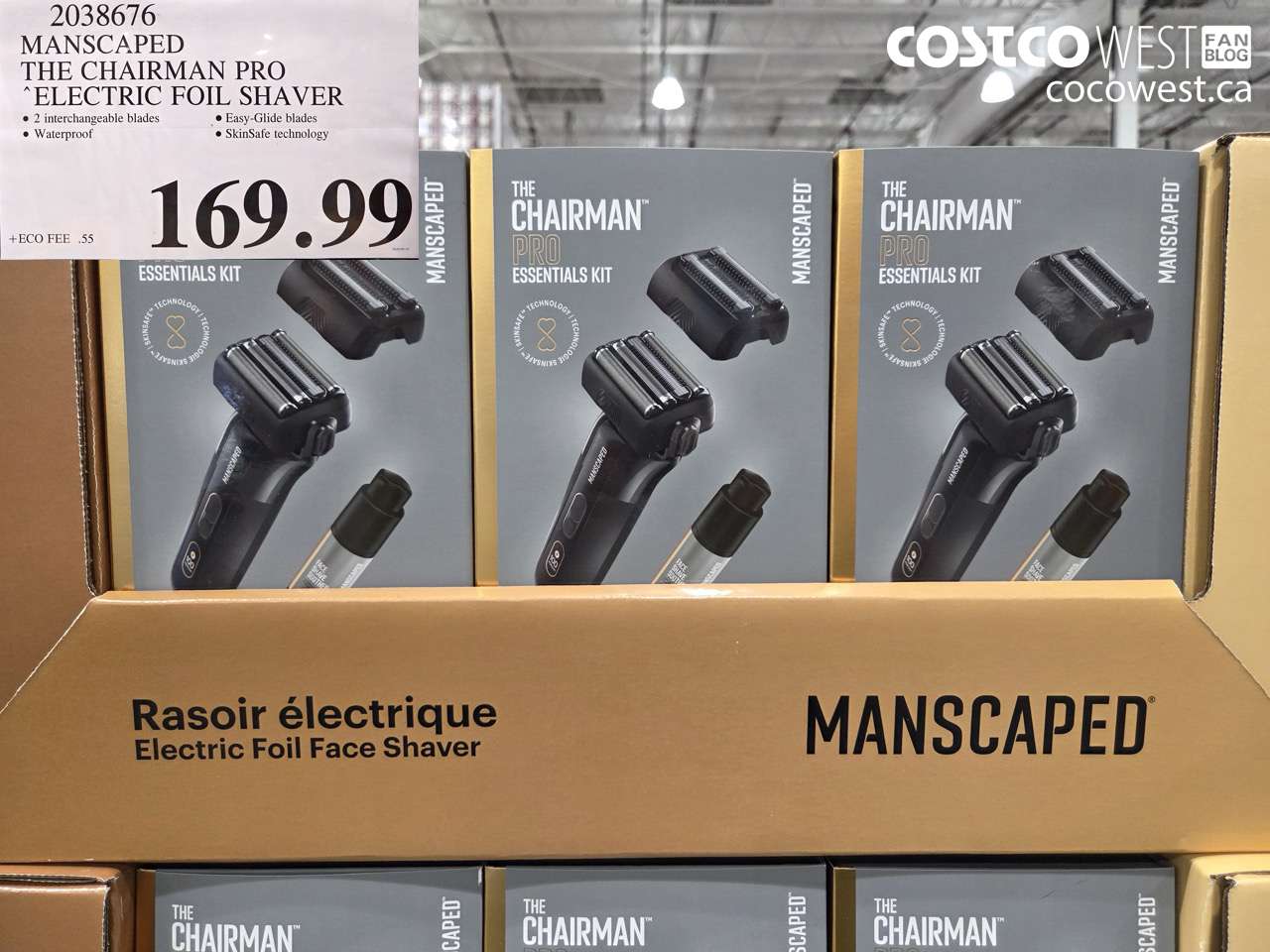 2038676 MANSCAPED THE CHAIRMAN PRO ELECTRIC FOIL SHAVER $169.99