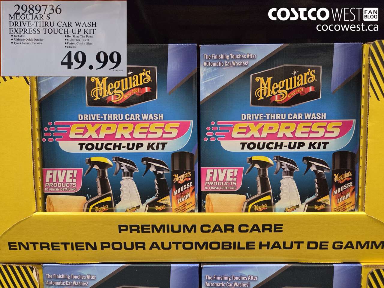 2989736 MEGUIAR'S DRIVE-THRU CAR WASH EXPRESS TOUCH-UP KIT $49.99