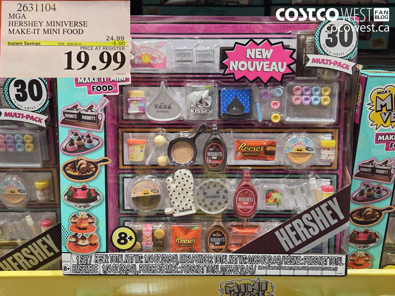 2631104 MGA HERSHEY MINIVERSE MAKE-IT MINI FOOD ($5.00 INSTANT SAVINGS EXPIRES ON 2026-05-10) $19.99