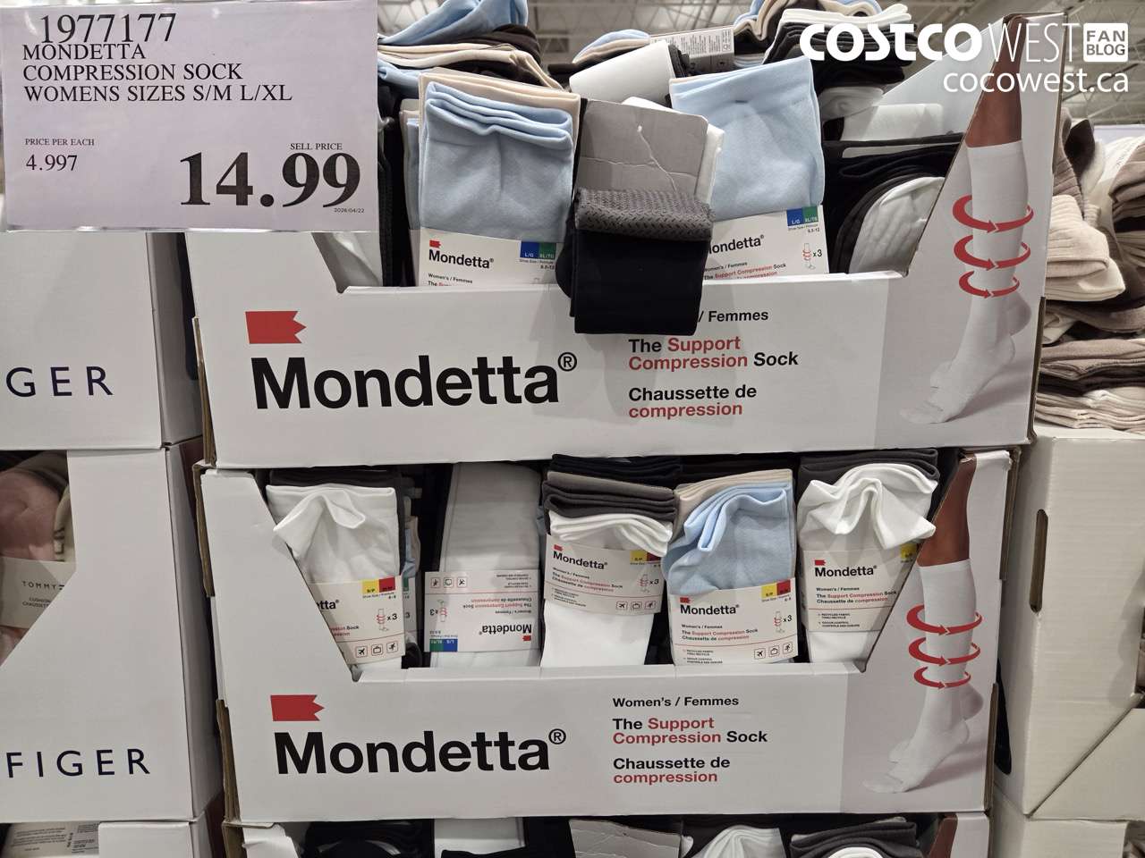 1977177 MONDETTA COMPRESSION SOCK WOMENS SIZES S/M L/XL $14.99