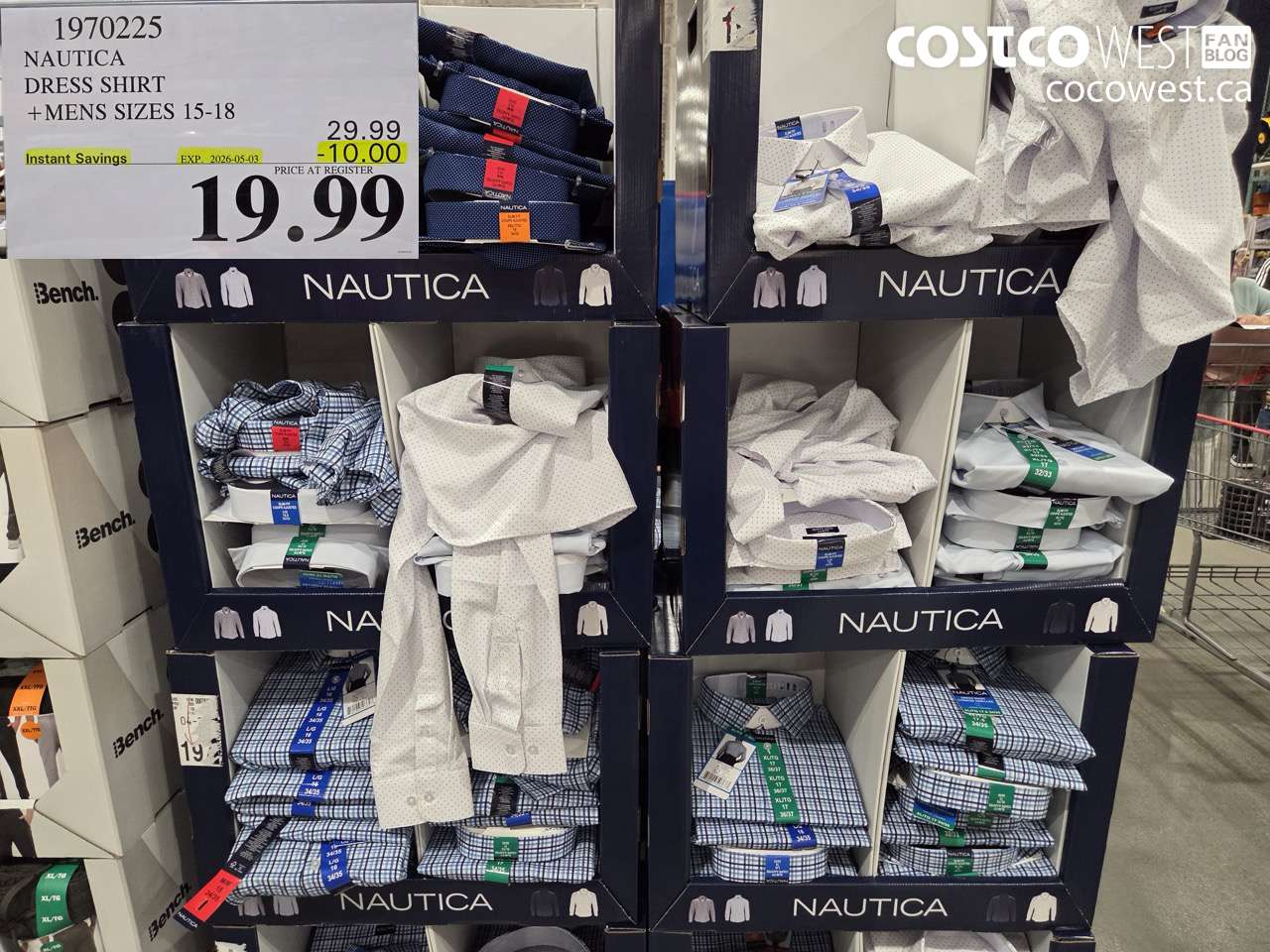 1970225 NAUTICA DRESS SHIRT +MENS SIZES 15-18 ($10.00 INSTANT SAVINGS EXPIRES ON 2026-05-03) $19.99