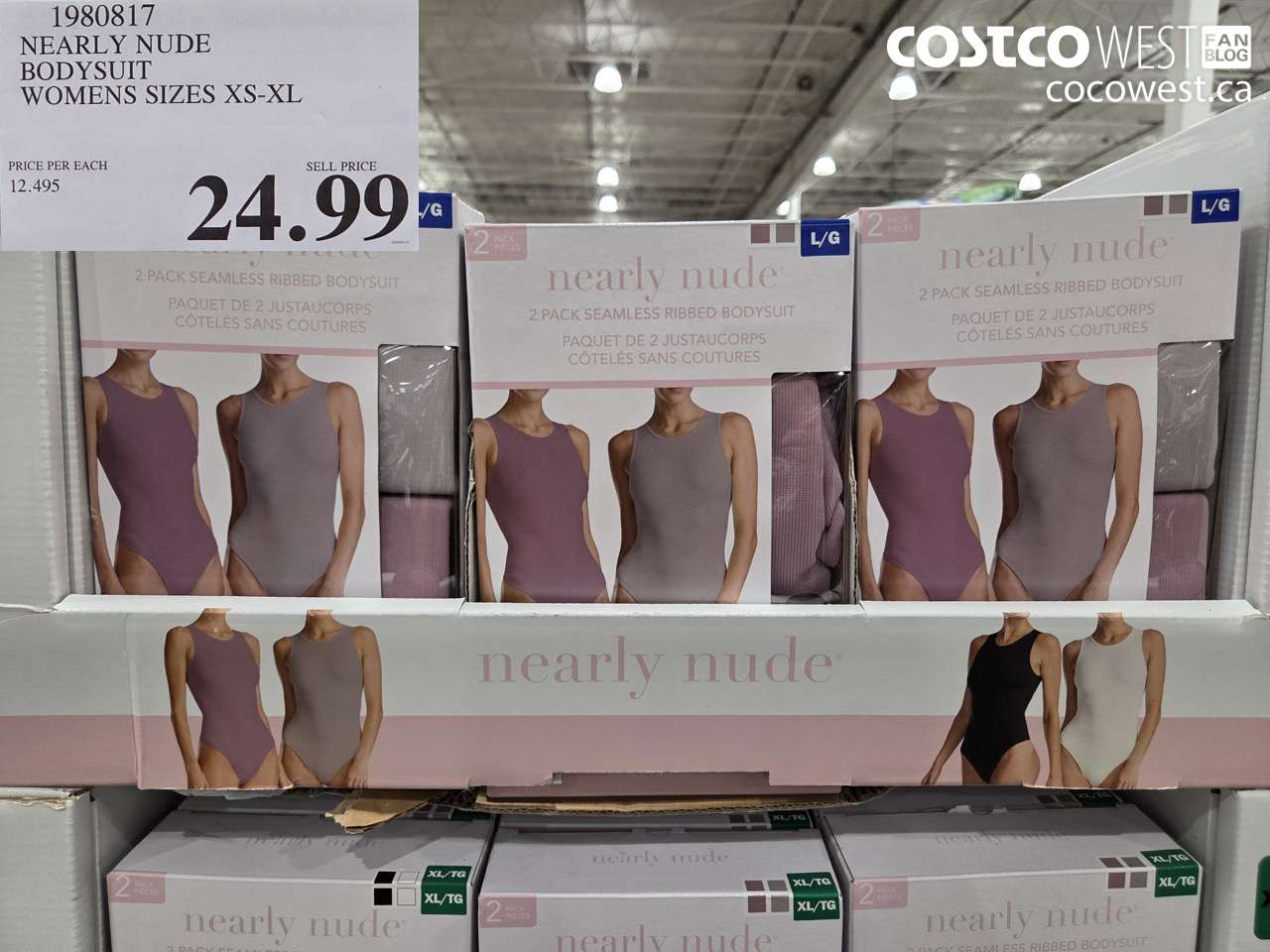 1980817 NEARLY NUDE BODYSUIT WOMENS SIZES XS-XL $24.99