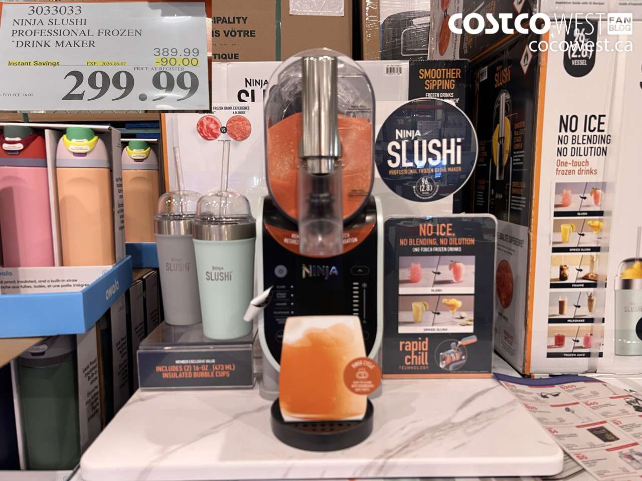 3033033 NINJA SLUSHI PROFESSIONAL FROZEN DRINK MAKER ($90.00 INSTANT SAVINGS EXPIRES ON 2026-06-07) $299.99