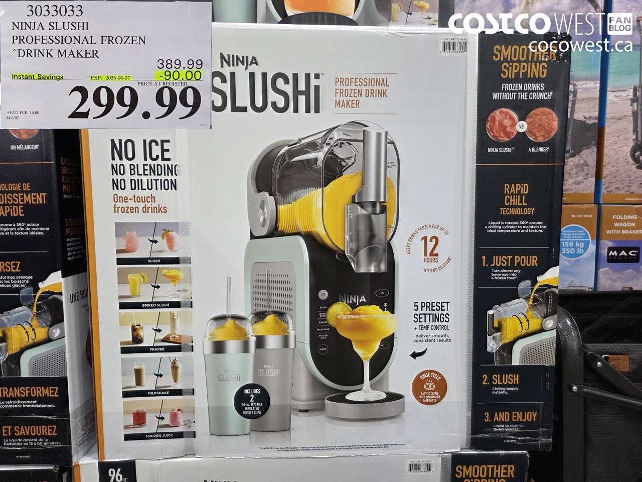 3033033 NINJA SLUSHI PROFESSIONAL FROZEN DRINK MAKER ($90.00 INSTANT SAVINGS EXPIRES ON 2026-06-07) $299.99