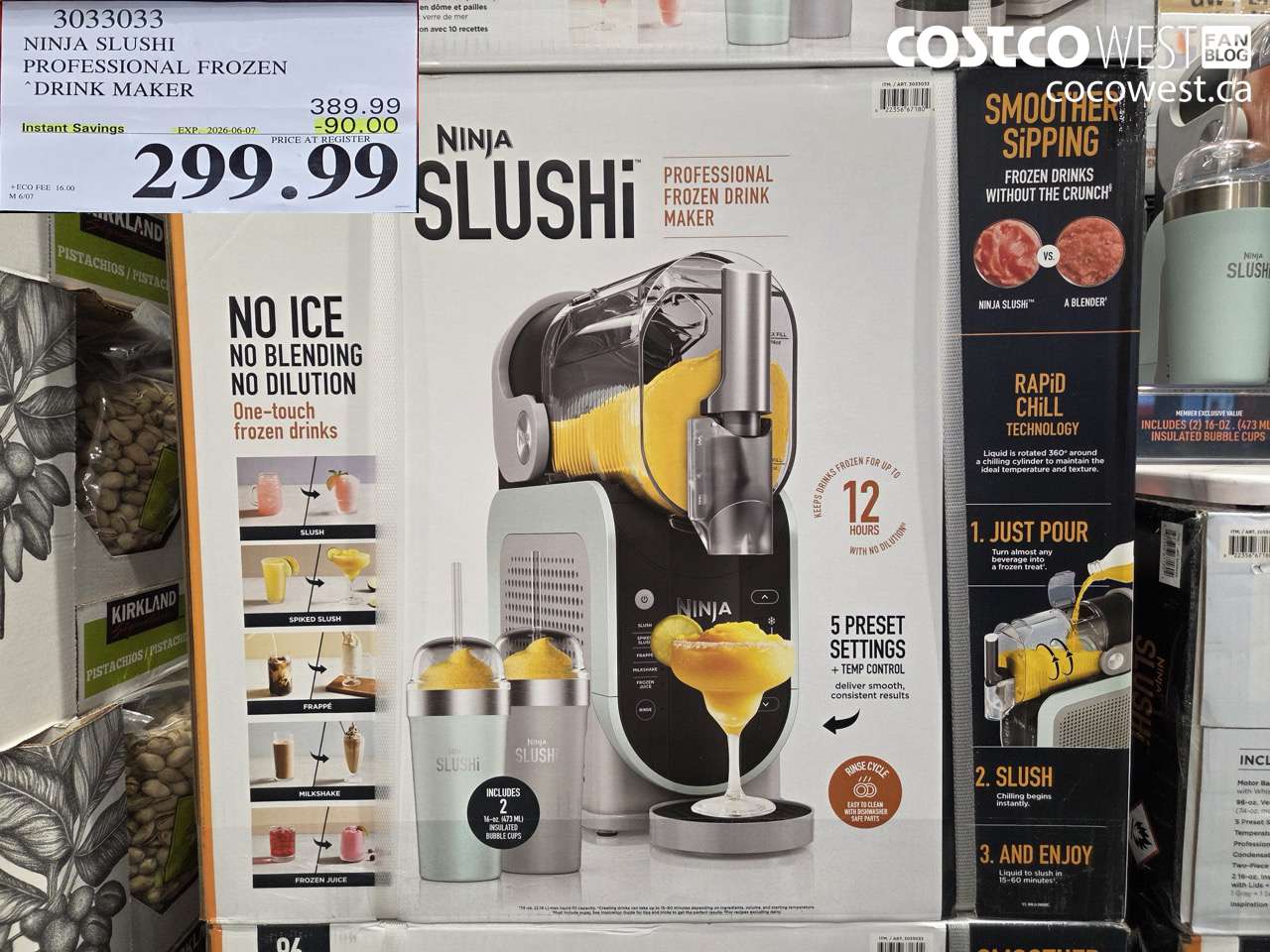 3033033 NINJA SLUSHI PROFESSIONAL FROZEN DRINK MAKER ($90.00 INSTANT SAVINGS EXPIRES ON 2026-06-07) $299.99