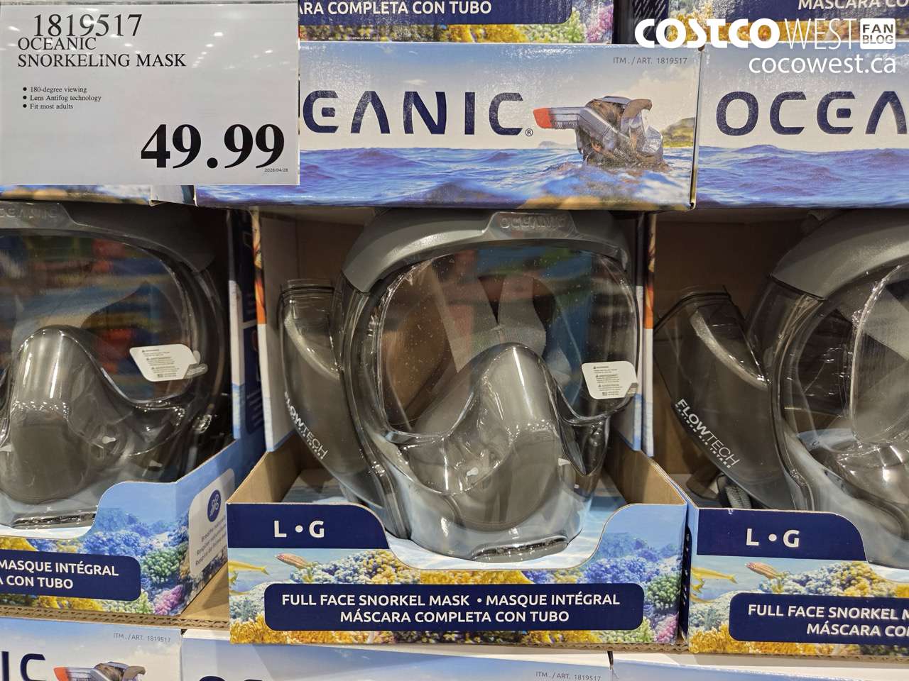 1819517 OCEANIC SNORKELING MASK $49.99