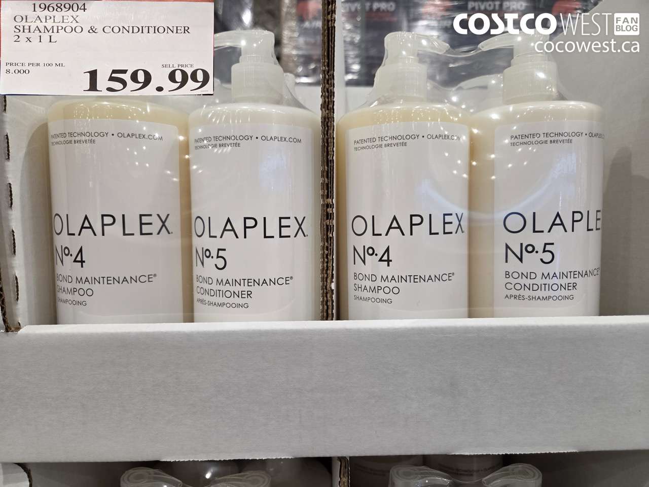 1968904 OLAPLEX SHAMPOO & CONDITIONER 2 X 1 L $159.99