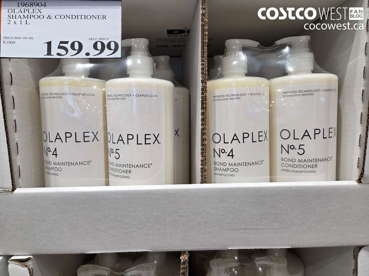 1968904 OLAPLEX SHAMPOO & CONDITIONER 2 x 1L $159.99