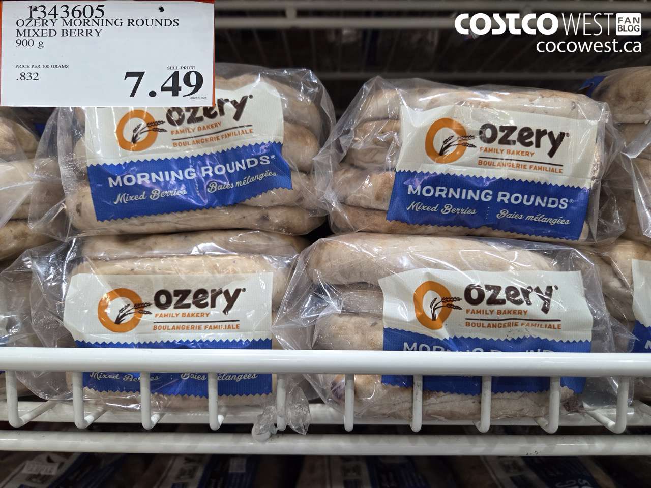 1343605 OZERY MORNING ROUNDS MIXED BERRY 900 G $7.49