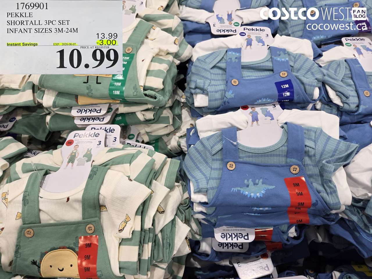 1769901 PEKKLE SHORTALL 3PC SET INFANT SIZES 3M-24M ($3.00 INSTANT SAVINGS EXPIRES ON 2026-06-07) $10.99
