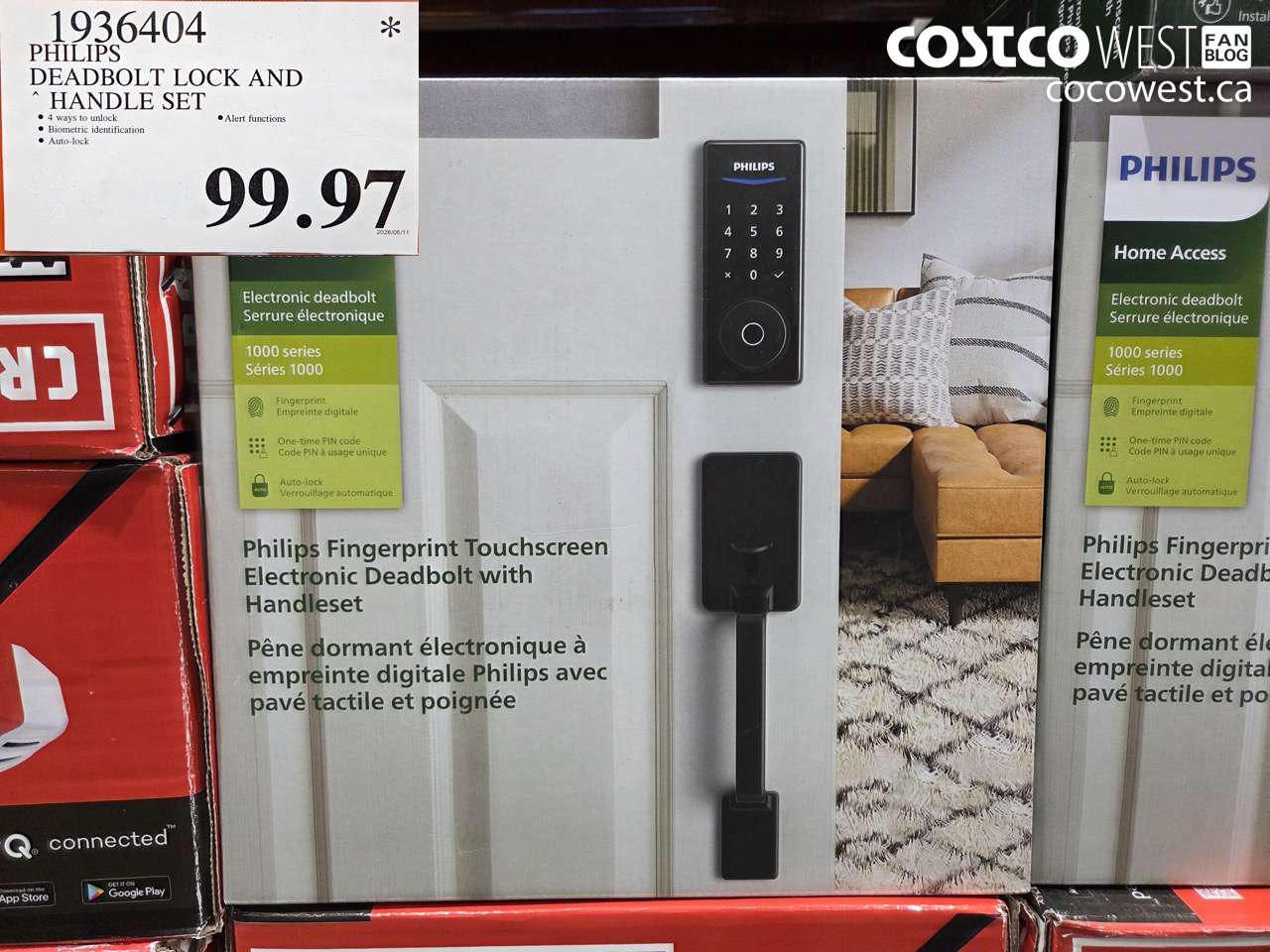 1936404 PHILIPS DEADBOLT LOCK AND HANDLE SET $99.97