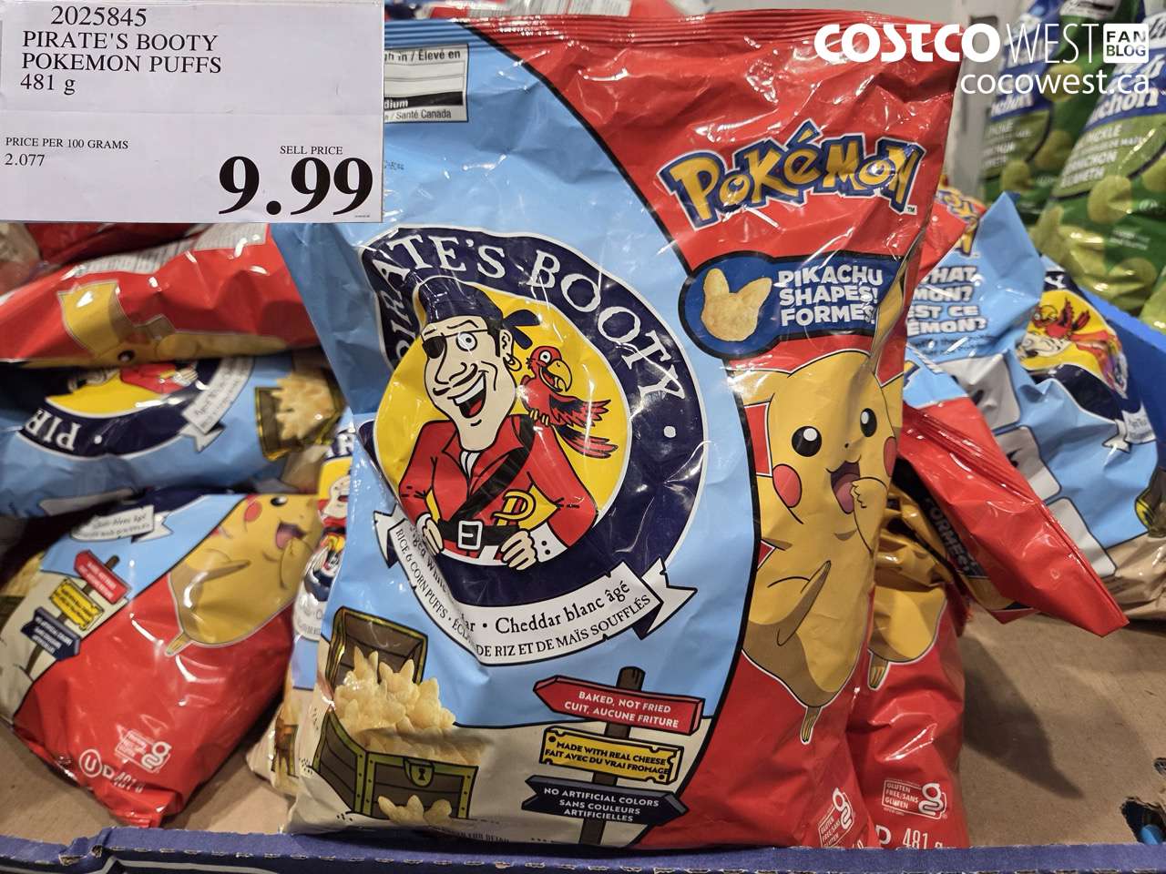 2025845 PIRATE'S BOOTY POKEMON PUFFS 481 G $9.99