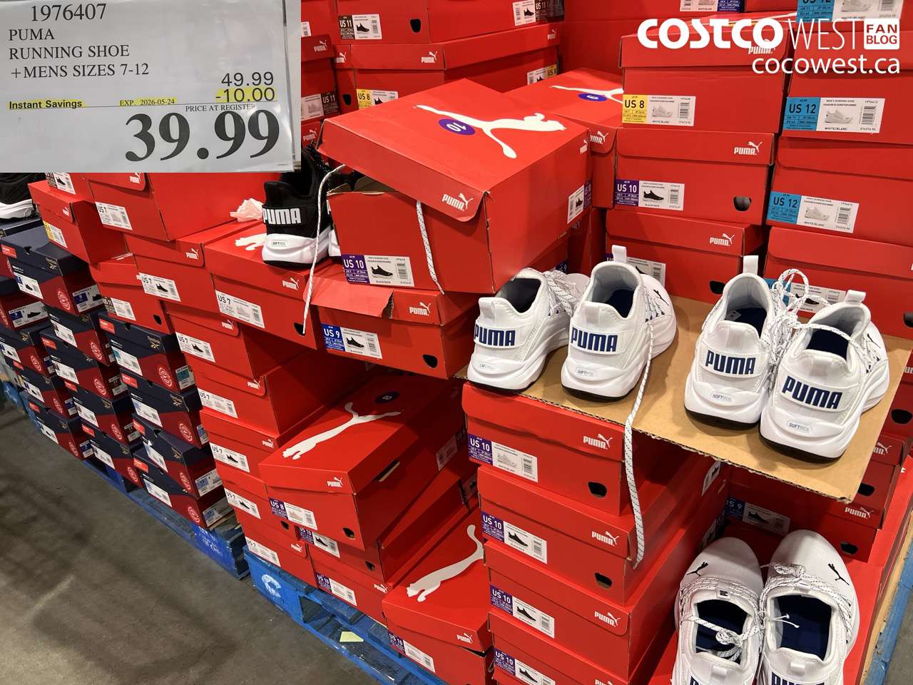 1976407 PUMA RUNNING SHOE MENS SIZES 7-12 ($10.00 INSTANT SAVINGS EXPIRES ON 2026-05-24) $39.99