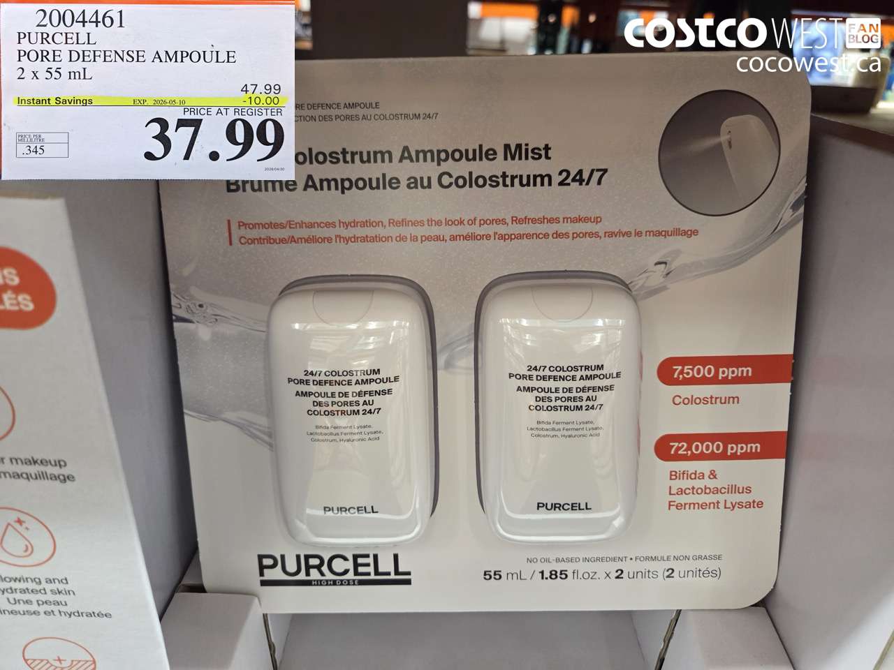 2004461 PURCELL PORE DEFENSE AMPOULE 2 X 55 ML ($10.00 INSTANT SAVINGS EXPIRES ON 2026-05-10) $37.99