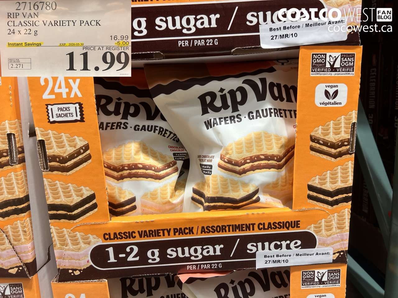 2716780 RIP VAN CLASSIC VARIETY PACK 24 X 22 G ($5.00 INSTANT SAVINGS EXPIRES ON 2026-05-30) $11.99