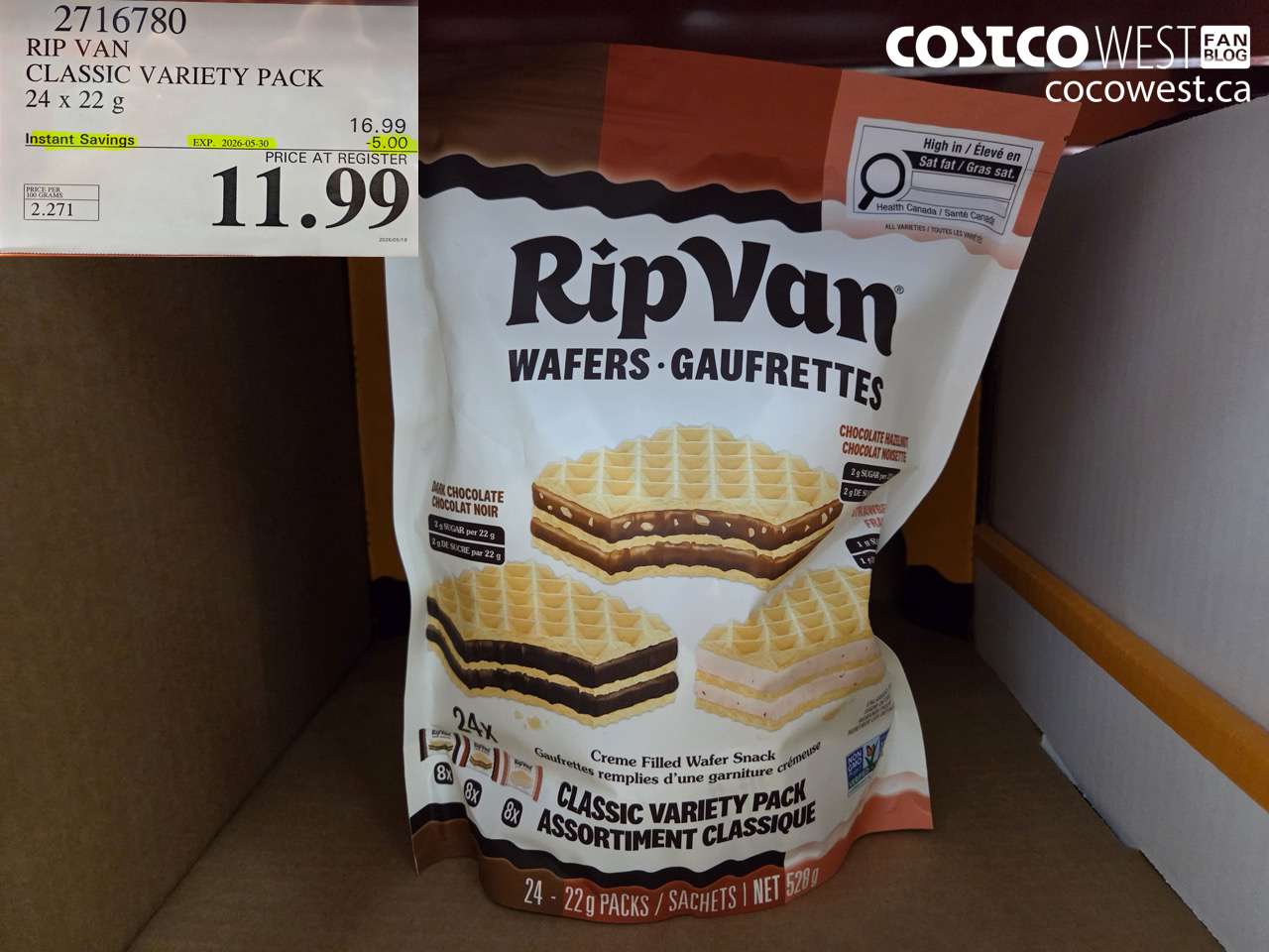 2716780 RIP VAN CLASSIC VARIETY PACK 24 X 22 G ($5.00 INSTANT SAVINGS EXPIRES ON 2026-05-30) $11.99