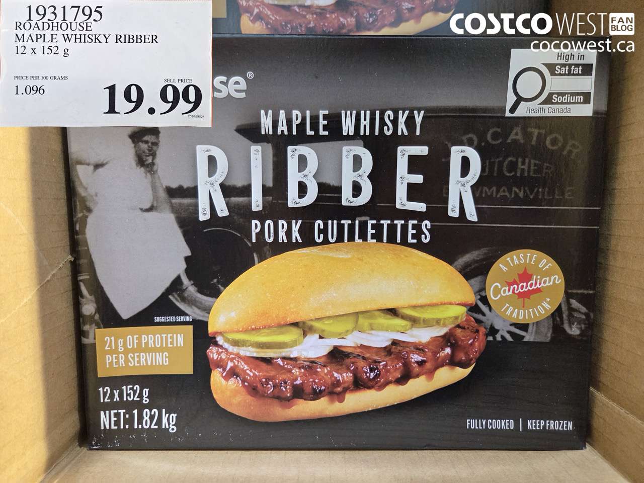 1931795 ROADHOUSE MAPLE WHISKY RIBBER 12 X 152 G $19.99