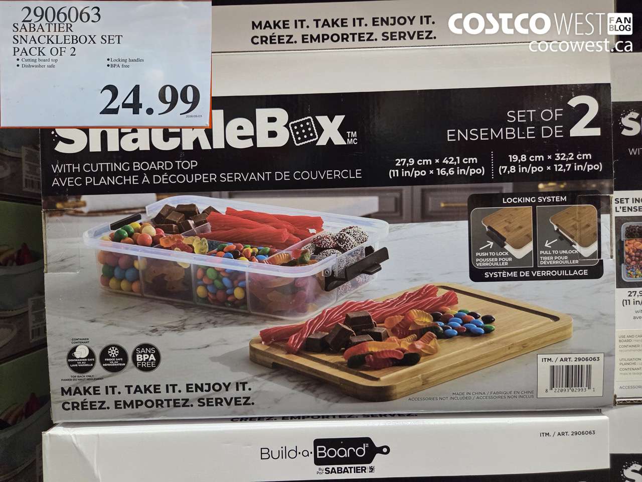2906063 SABATIER SNACKLEBOX SET PACK OF 2 $24.99