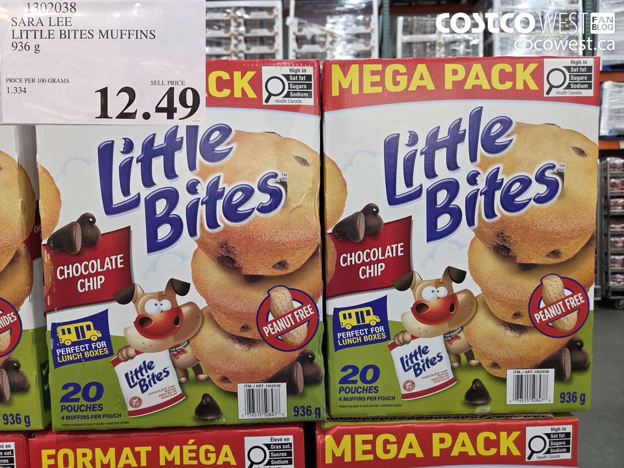 1302038 SARA LEE LITTLE BITES MUFFINS 936 G $12.49
