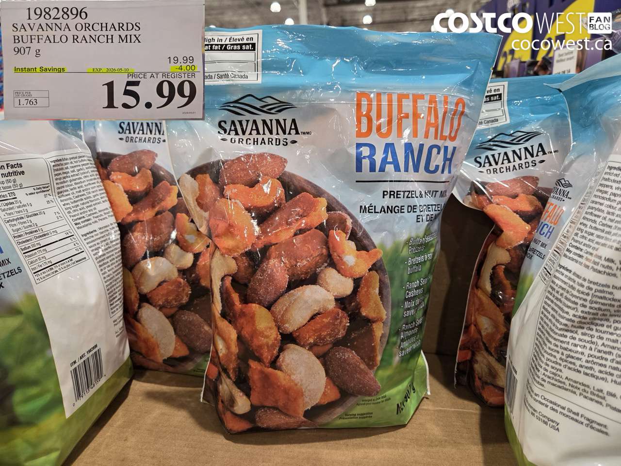 1982896 SAVANNA ORCHARDS BUFFALO RANCH MIX 907 G ($4.00 INSTANT SAVINGS EXPIRES ON 2026-05-10) $15.99