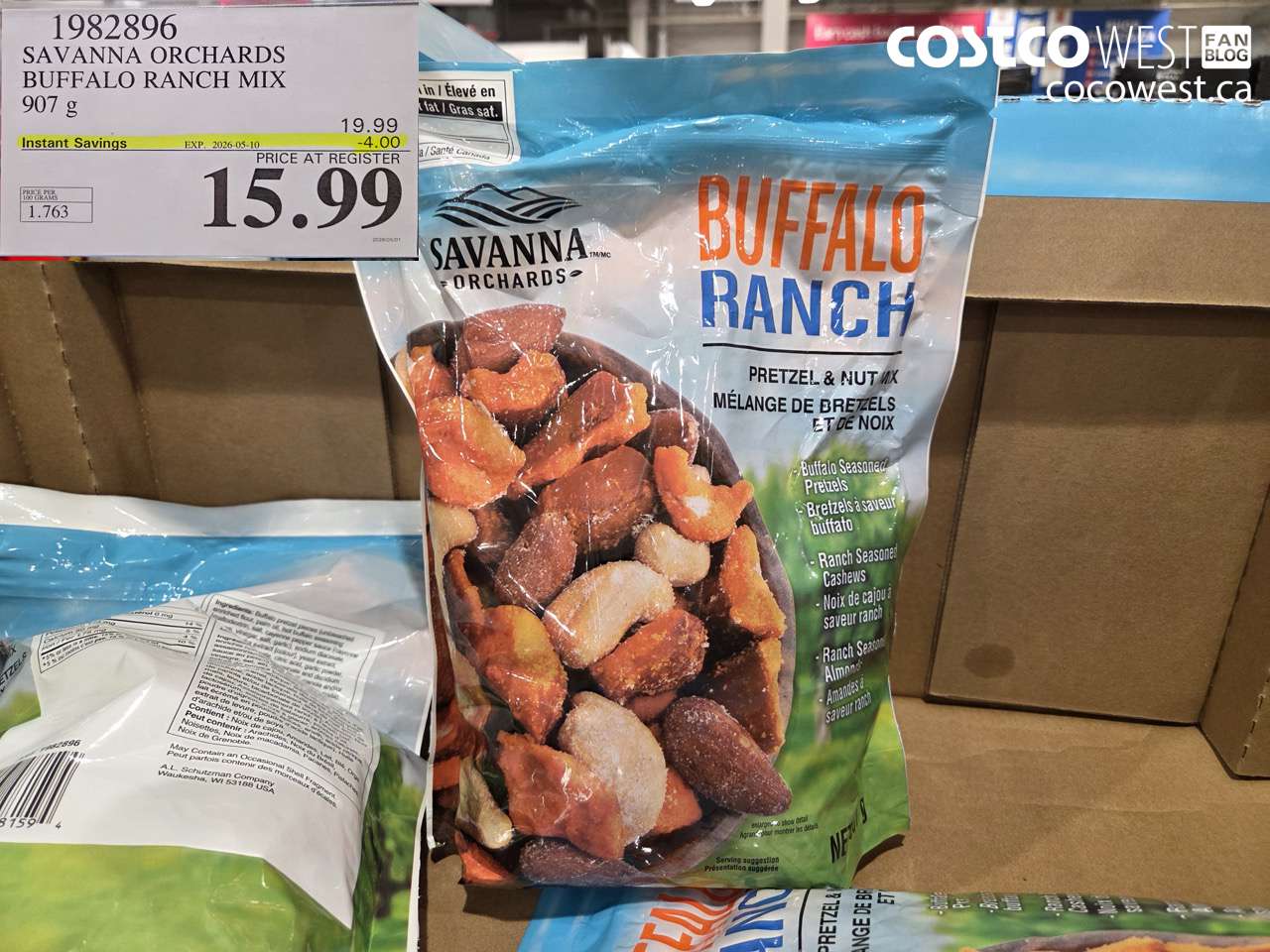 1982896 SAVANNA ORCHARDS BUFFALO RANCH MIX 907 G ($4.00 INSTANT SAVINGS EXPIRES ON 2026-05-10) $15.99