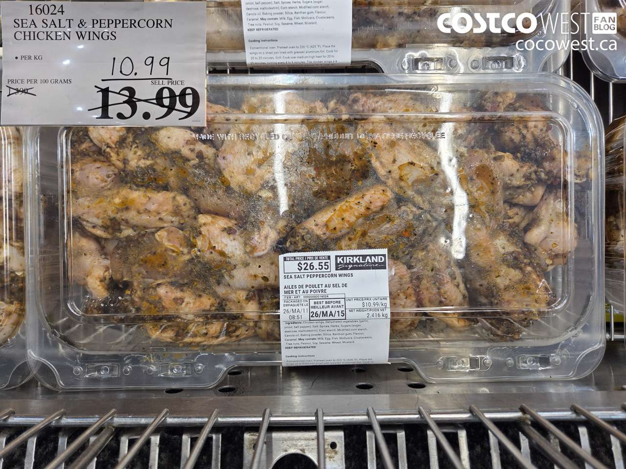 16024 SEA SALT & PEPPERCORN CHICKEN WINGS $10.99