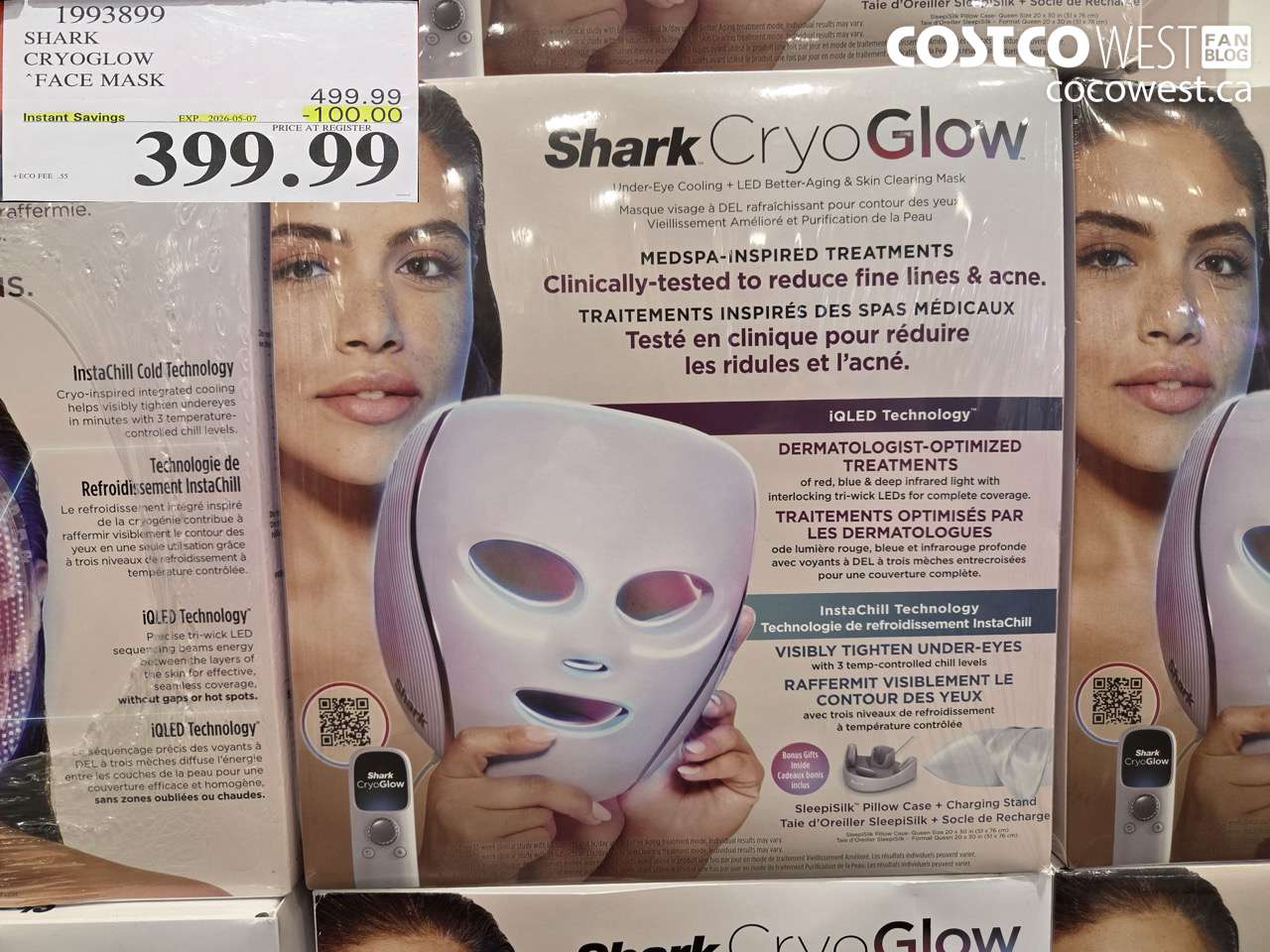 1993899 SHARK CRYOGLOW FACE MASK ($100.00 INSTANT SAVINGS EXPIRES ON 2026-05-07) $399.99