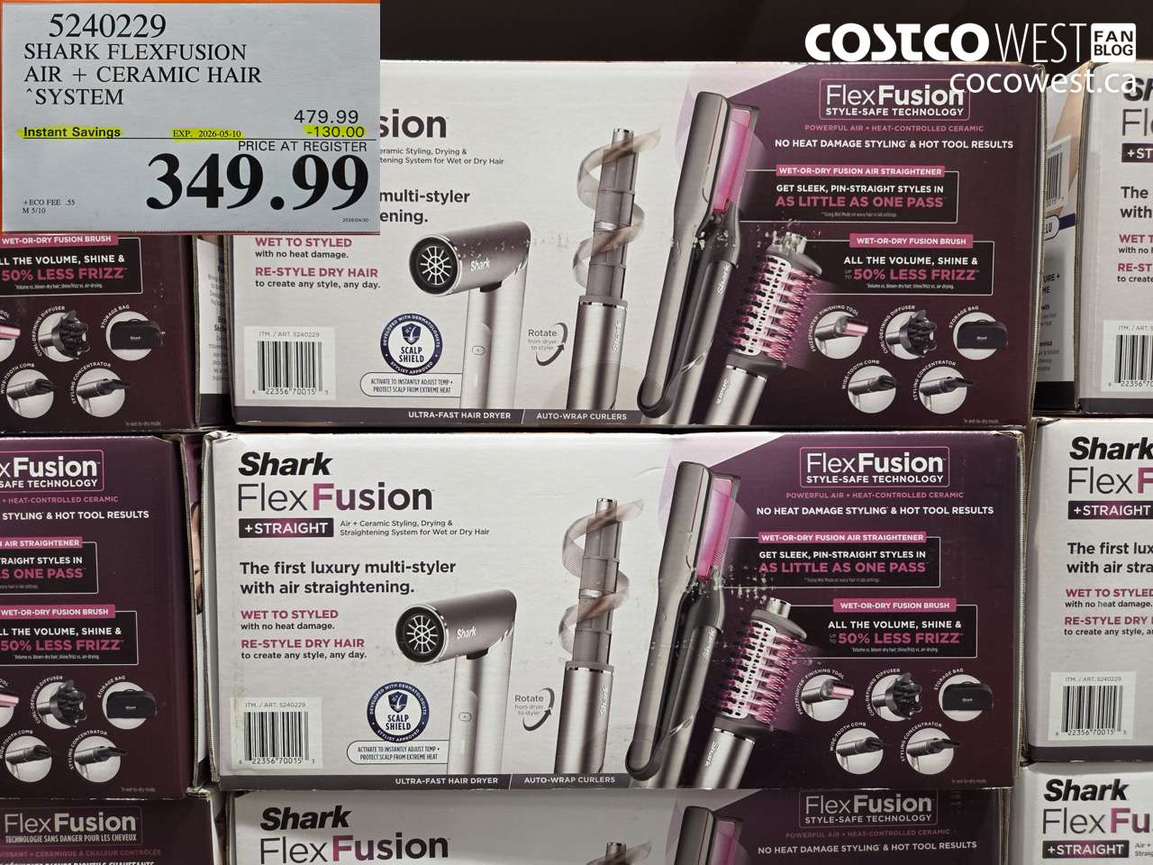 52402229 SHARK FLEXFUSION AIR + CERAMIC HAIR SYSTEM ($130.00 INSTANT SAVINGS EXPIRES ON 2026-05-10) $349.99