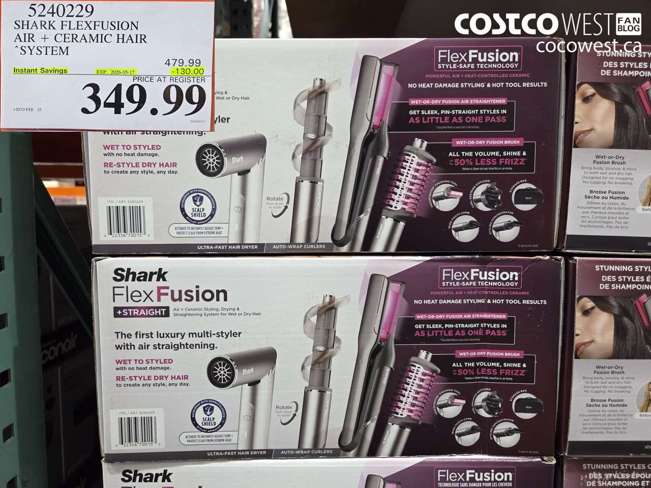 5240229 SHARK FLEXFUSION AIR + CERAMIC HAIR SYSTEM ($130.00 INSTANT SAVINGS EXPIRES ON 2026-05-17) $349.99