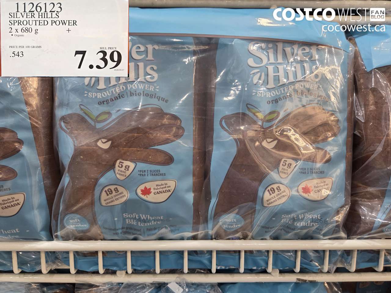1126123 SILVER HILLS SPROUTED POWER 2 X 680 G $7.39