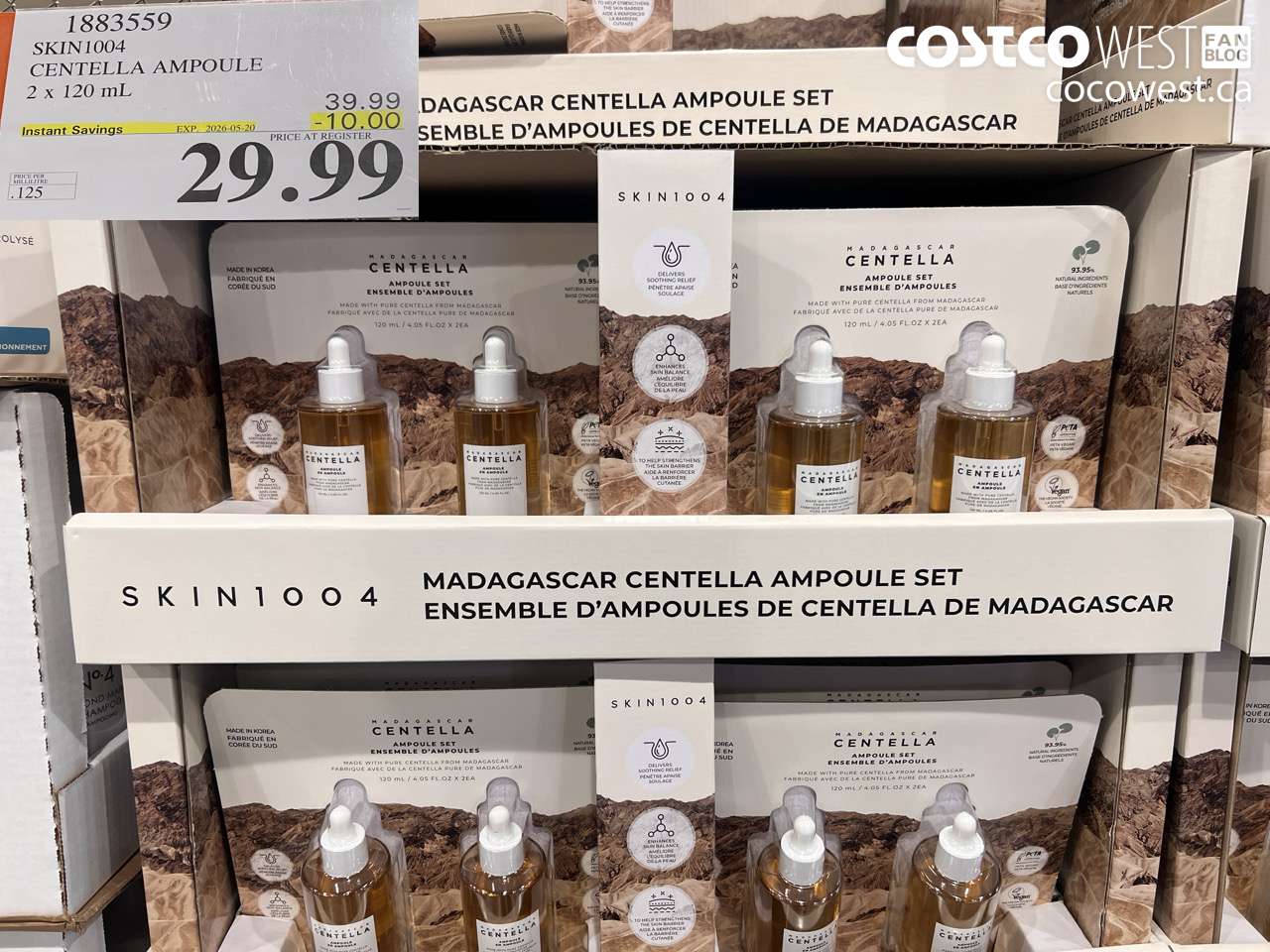 1883559 SKIN1004 CENTELLA AMPOULE 2 X 120 ML ($10.00 INSTANT SAVINGS EXPIRES ON 2026-05-20) $29.99