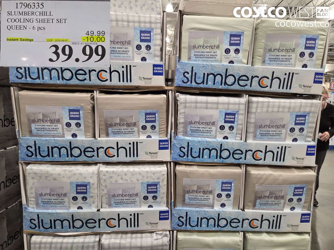 1796335 SLUMBERCHILL COOLING SHEET SET QUEEN - 6 PCS ($10.00 INSTANT SAVINGS EXPIRES ON 2026-06-07) $39.99