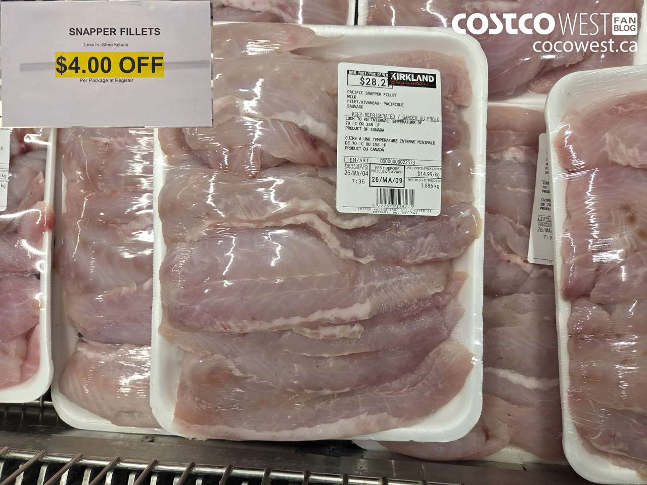 1995915 SNAPPER FILLETS ($4.00 INSTANT SAVINGS)