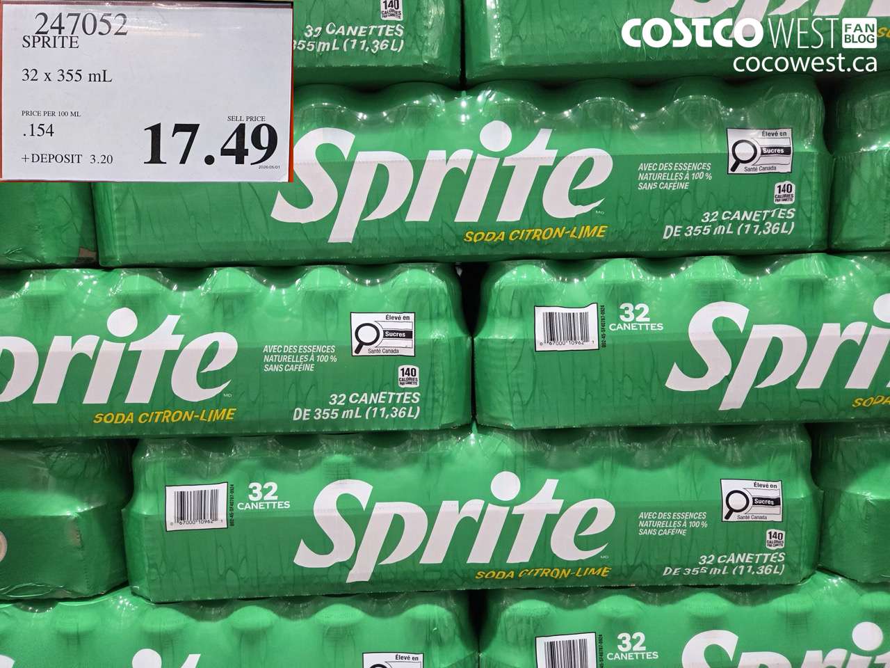247052 SPRITE 32 X 355 ML $17.49