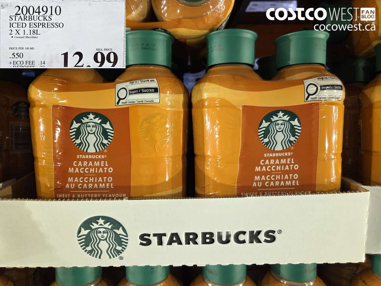 2004910 STARBUCKS ICED ESPRESSO 2 X 1.18L $12.99