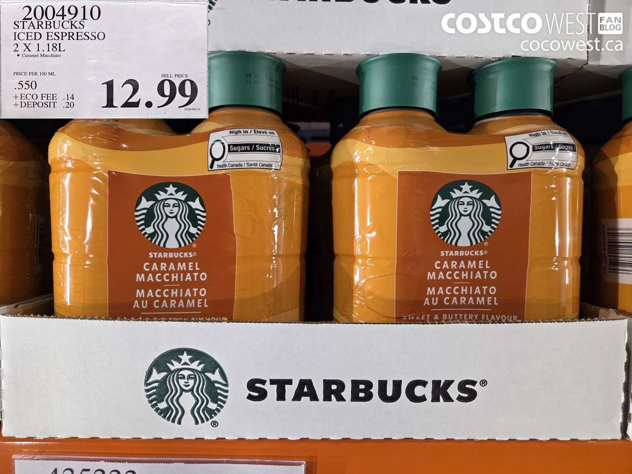 2004910 STARBUCKS ICED ESPRESSO 2 X 1.18L $12.99