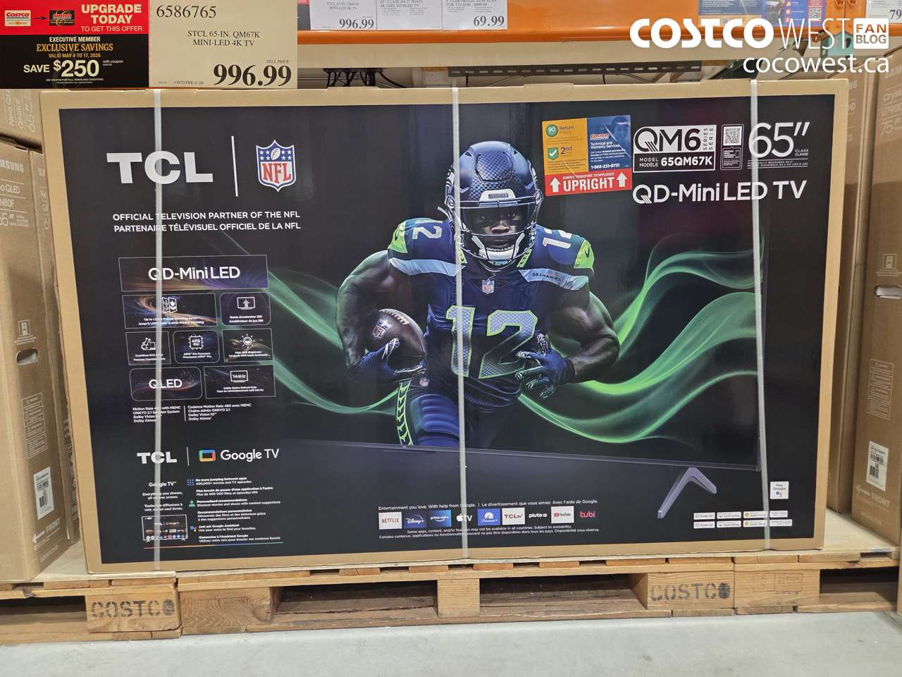 6586765 STCL 65-IN. QM67K MINI-LED 4K TV ($250.00 INSTANT SAVINGS EXPIRES ON 2026-05-17) $746.99