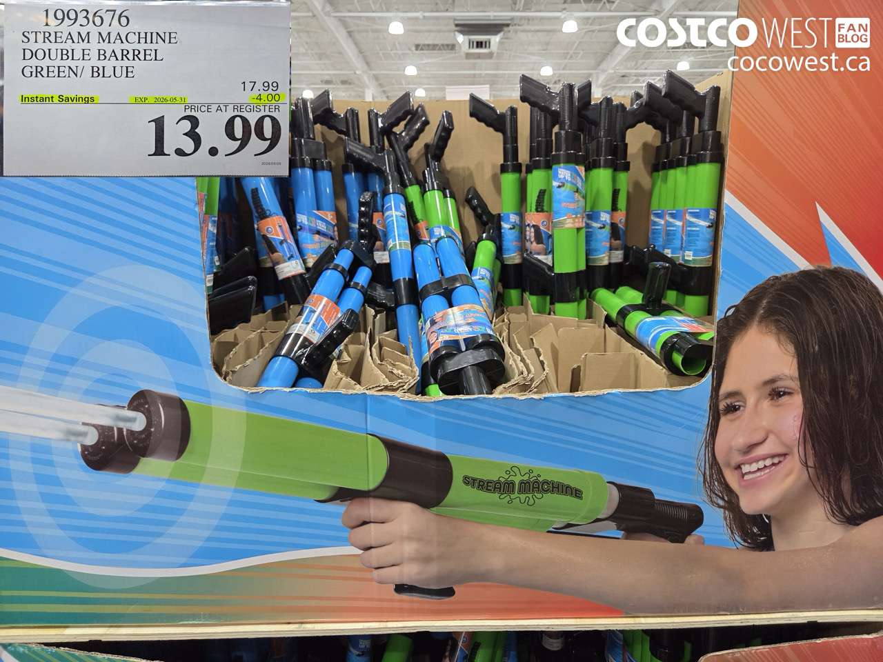 1993676 STREAM MACHINE DOUBLE BARREL GREEN/ BLUE ($4.00 INSTANT SAVINGS EXPIRES ON 2026-05-31) $13.99