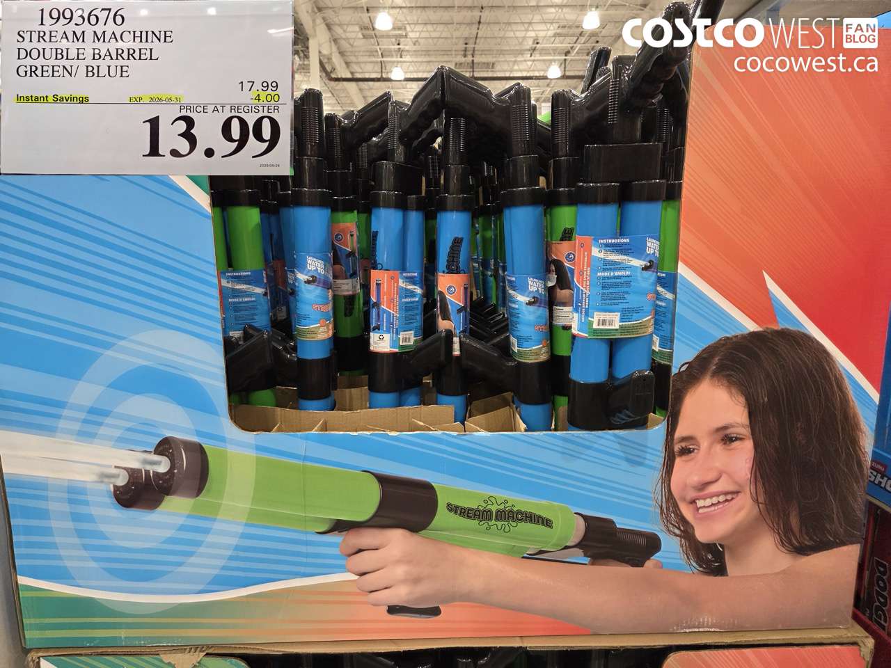 1993676 STREAM MACHINE DOUBLE BARREL GREEN/ BLUE ($4.00 INSTANT SAVINGS EXPIRES ON 2026-05-31) $13.99