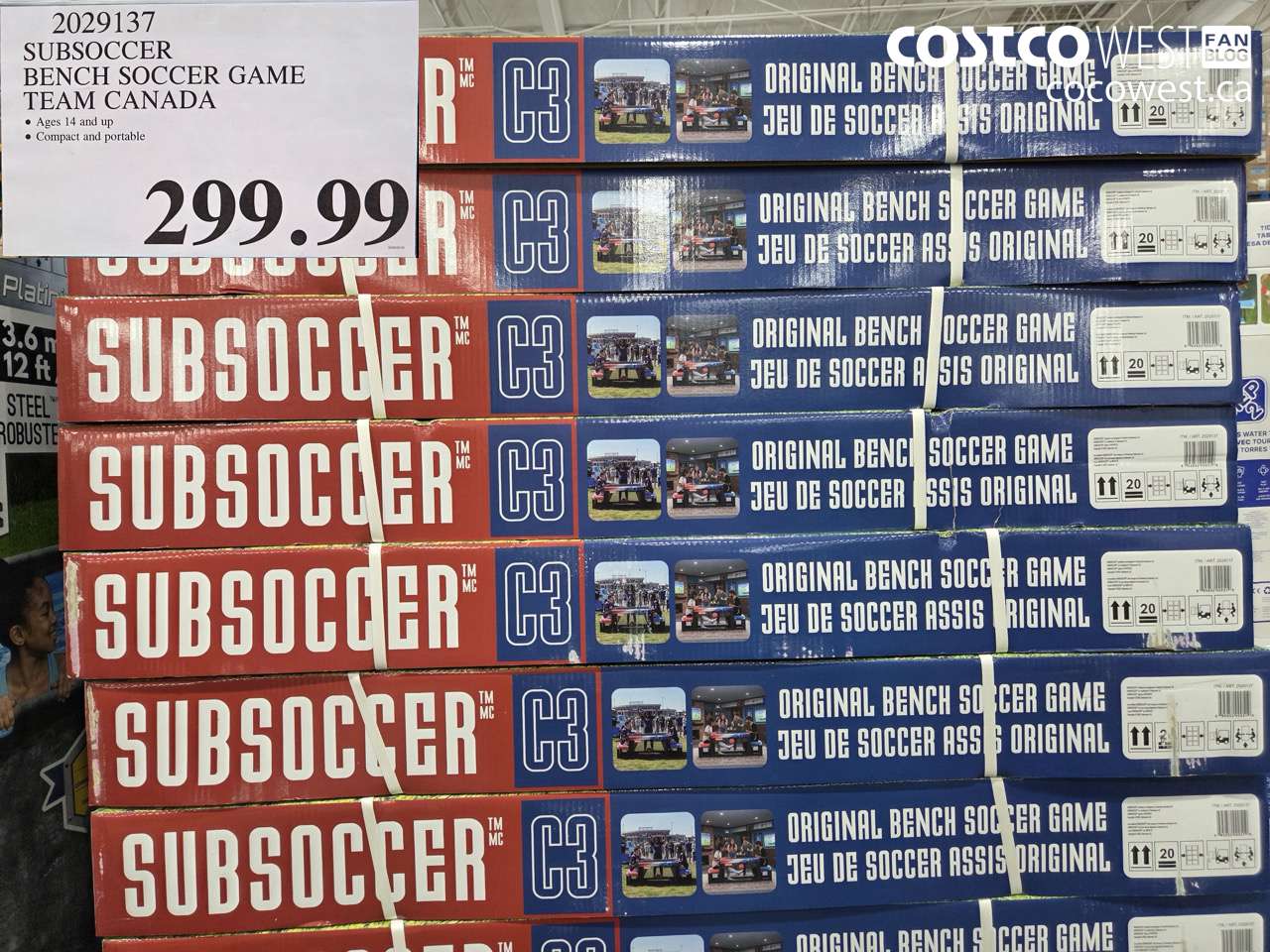 2029137 SUBSOCCER BENCH SOCCER GAME TEAM CANADA $299.99