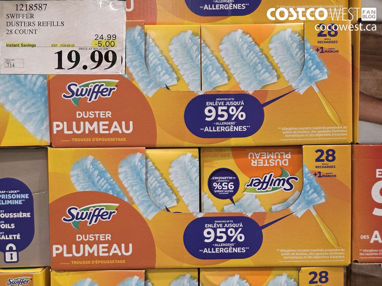 1218587 SWIFFER DUSTERS REFILLS 28 COUNT ($5.00 INSTANT SAVINGS EXPIRES ON 2026-05-10) $19.99