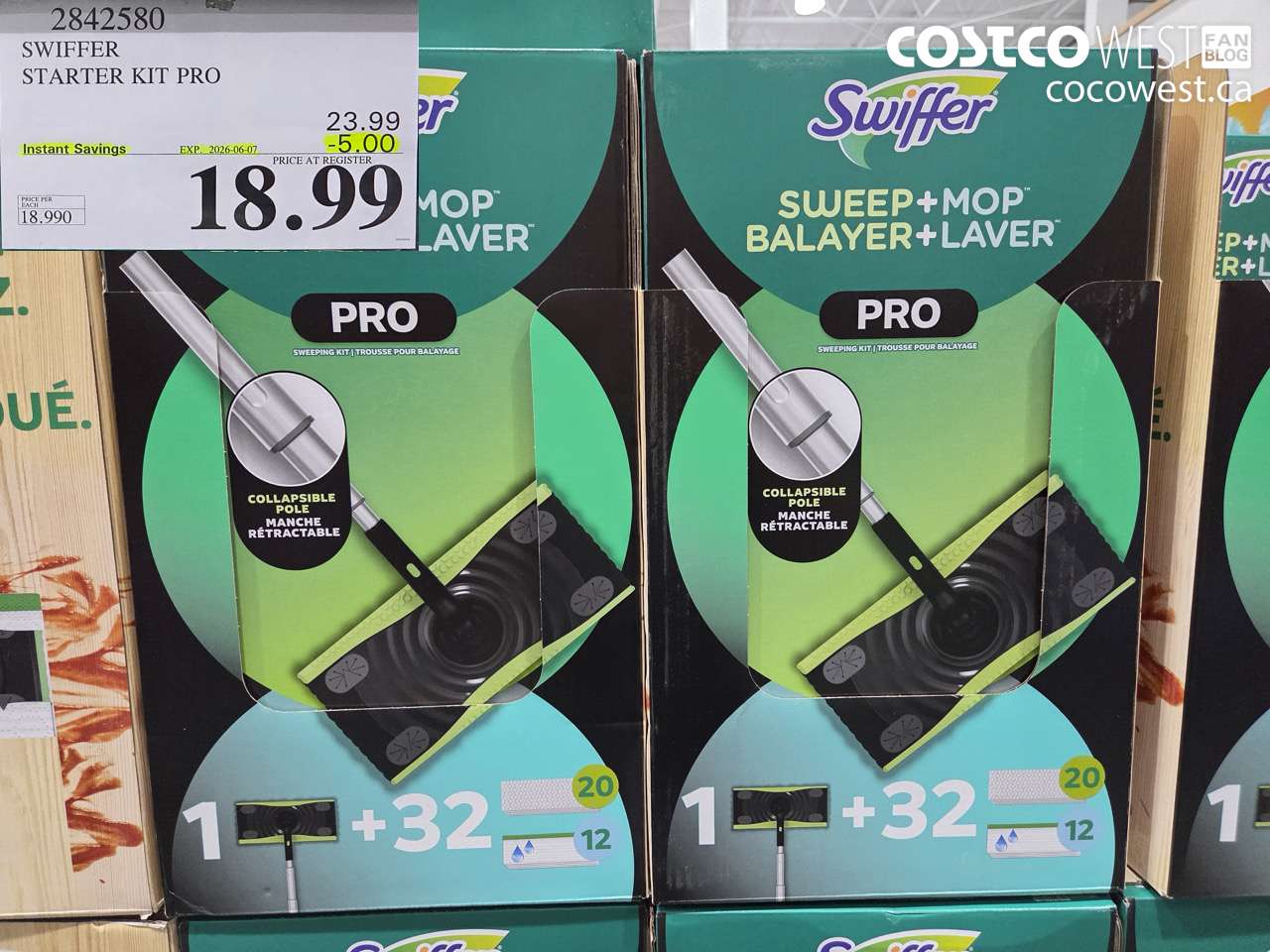 2842580 SWIFFER STARTER KIT PRO ($5.00 INSTANT SAVINGS EXPIRES ON 2026-06-07) $18.99