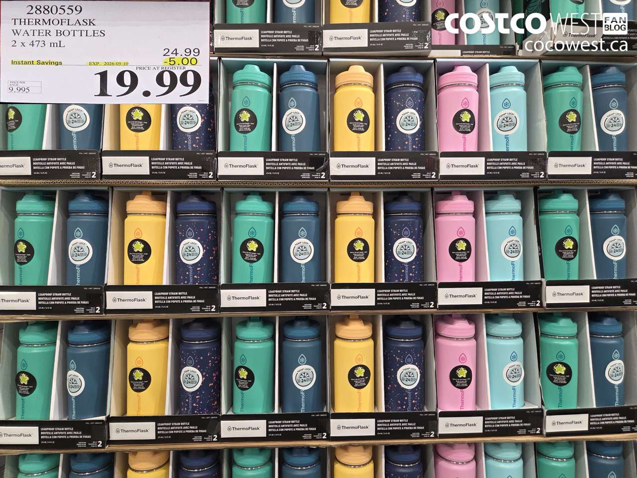 2880559 THERMOFLASK WATER BOTTLES 2 X 473 ML ($5.00 INSTANT SAVINGS EXPIRES ON 2026-05-10) $19.99
