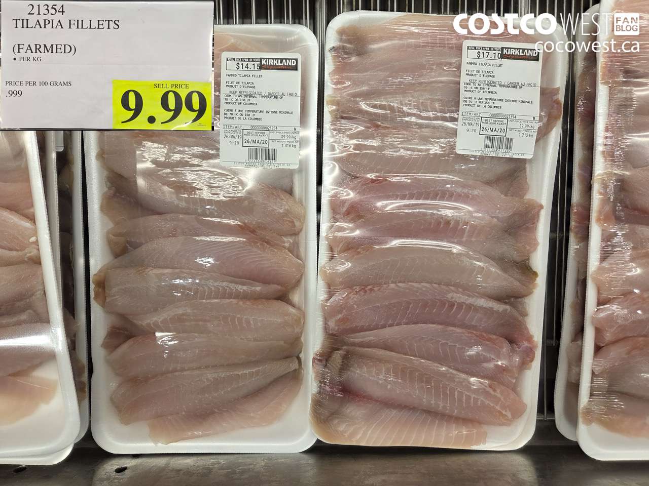 21354 TILAPIA FILLETS (FARMED) $9.99