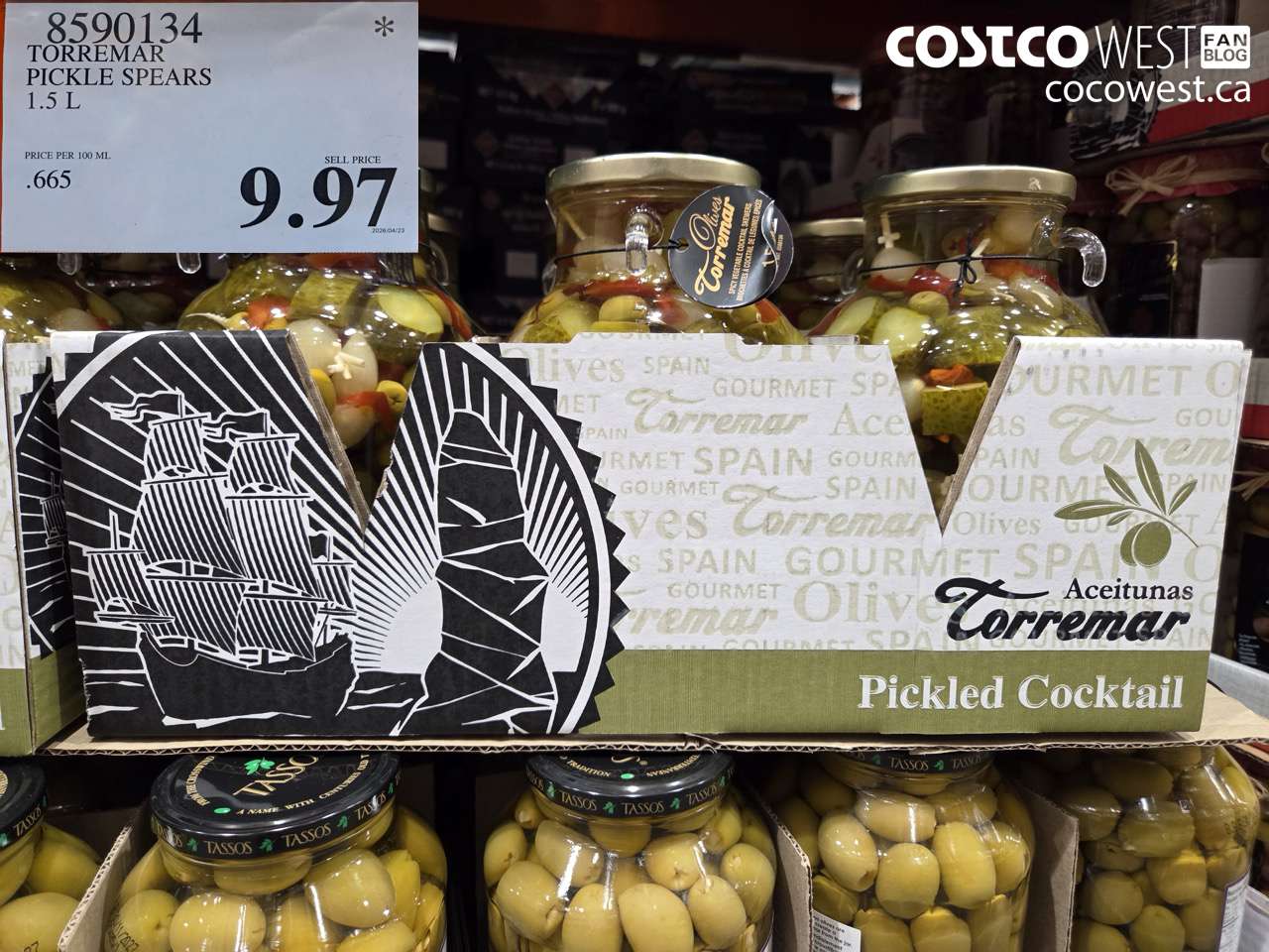 8590134 TORREMAR PICKLE SPEARS 1.5 L $9.97