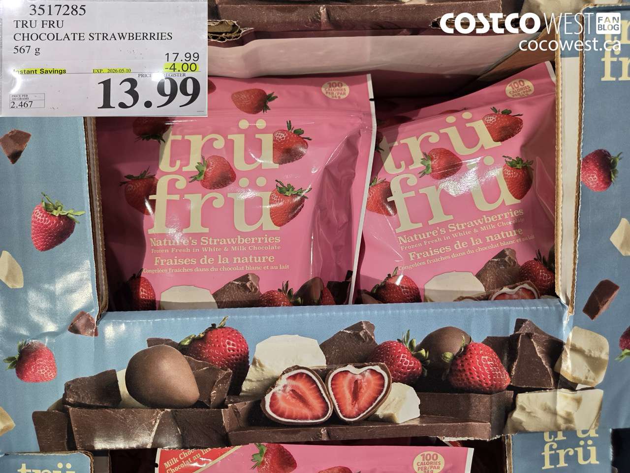3517285 TRU FRU CHOCOLATE STRAWBERRIES 567 G ($4.00 INSTANT SAVINGS EXPIRES ON 2026-05-10) $13.99