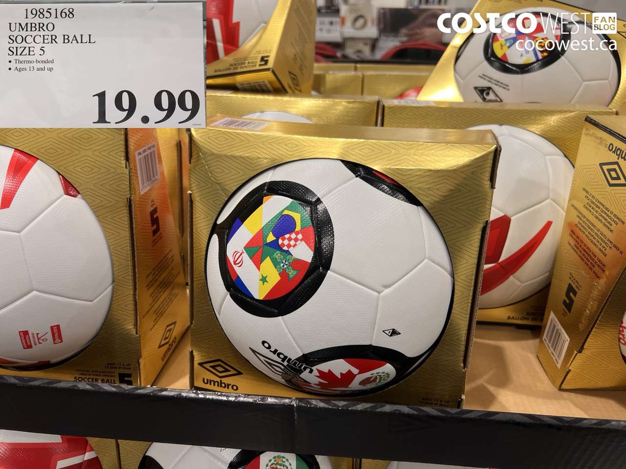1985168 UMBRO SOCCER BALL SIZE 5 $19.99