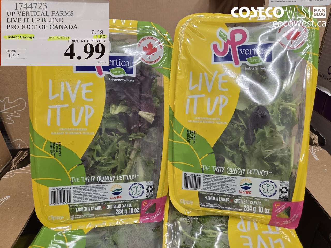 1744723 UP VERTICAL FARMS LIVE IT UP BLEND ($1.50 INSTANT SAVINGS EXPIRES ON 2026-05-31) $4.99